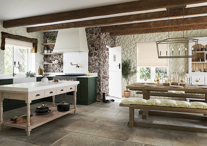 Anodise, White Gold - Twist&Fit Roman Blind - Image 6